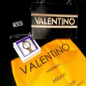 Bundle! Valentino bag and movado watch Brand new comes paperwork boxes/dust bag.